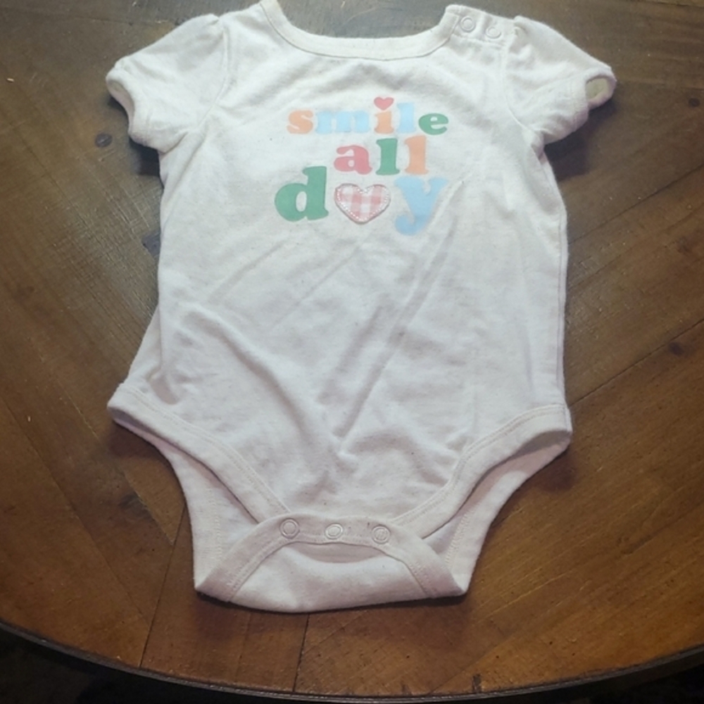 Garanimals Cream Bodysuit with Cheerful Print